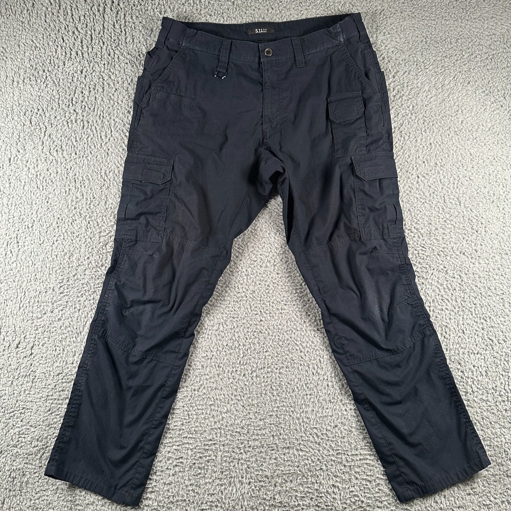 5.11 Tactical Pants Mens 38X32(36x32 Fits) Blue Taclite Pro‎ Ripstop Regular Fit